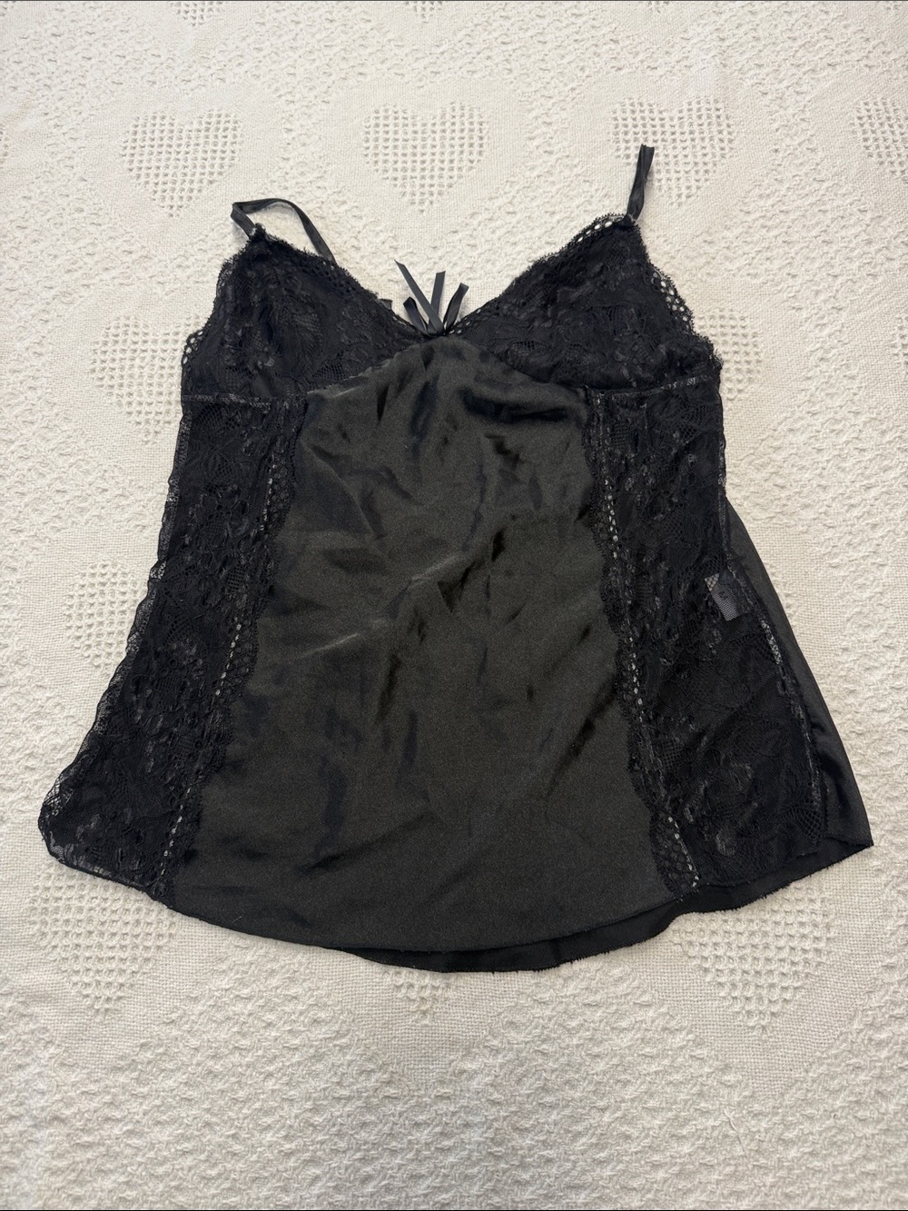 Black Lacey Lingerie Top (M)